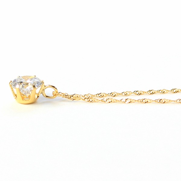 18金イエローゴールド 0.5ct ダイヤモンドペンダント/ネックレス