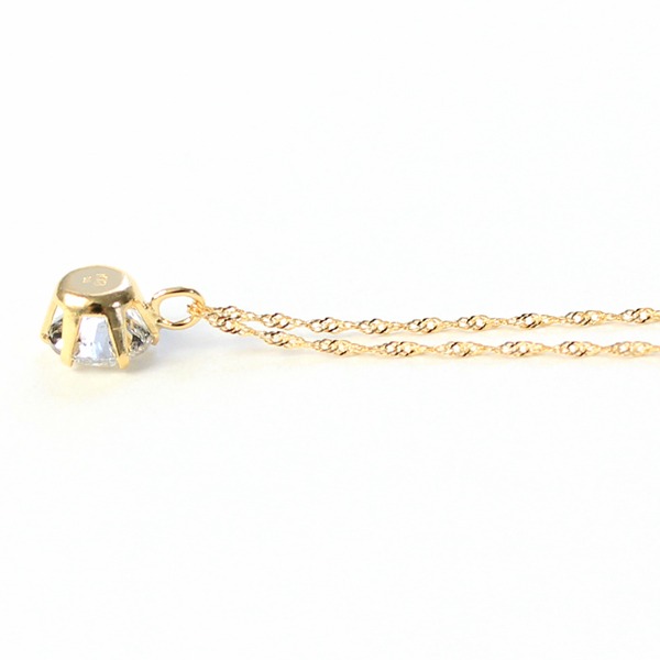18金イエローゴールド 0.5ct ダイヤモンドペンダント/ネックレス