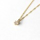 18金 イエローゴールド ダイヤモンド 0.1ct ペンダント ネックレス - 縮小画像1