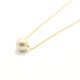 12mm珠 コットンパール 1粒 ペンダント ネックレス 1粒石 48cm  - 縮小画像1