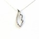 ダイヤモンド ネックレス ラインストーン ペンダント ホワイトゴールド - 縮小画像1