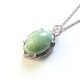 翡翠 25ct ダイヤモンド ペンダント ネックレス - 縮小画像1