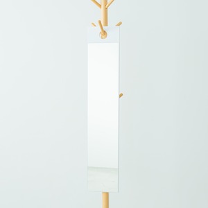フックミラー(1000) (ホワイト/白)  幅20cm×高さ100cm ウォールミラー/壁掛け/鏡/飛散防止加工/日本製/省スペース/スリム/完成品/NK-1000 商品写真4