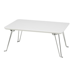 コンパクトテーブル(折りたたみテーブル/ローテーブル) 幅45cm 【ホワイト】 軽量 鏡面天板 【完成品】 商品写真2