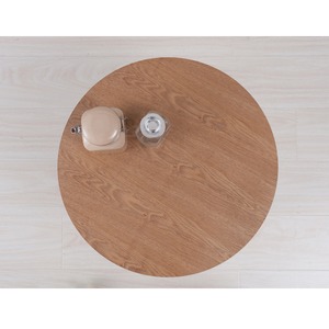 木製ラウンドテーブル(ナチュラル)  サイドテーブル/ディスプレイテーブル/北欧風/タモ突板/木目/コンパクト/オーバル/丸型/机/NK-315 商品写真4