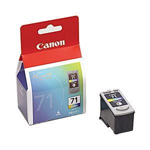 【純正品】 キヤノン(Canon) インクカートリッジ カラー 型番:BC-71 単位:1個