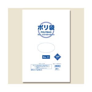 (業務用セット) ポリエチレン袋100枚入NO.11 30cmx20cm 【×20セット】 商品写真
