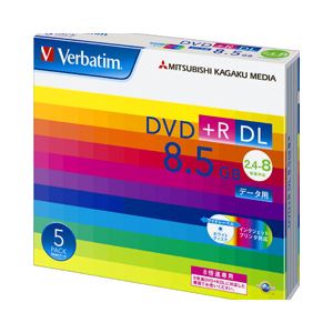 (業務用セット) 三菱電機 データ用DVD+R ダブルレイヤー 8.5GB ホワイトレーベル 個別ケース 5枚入 【×3セット】 商品写真