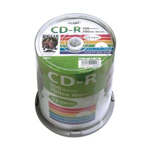 (業務用セット) 磁気研究所 大容量ケース入 CD-R 100枚 型番:HDCR80GP100 【×2セット】 商品写真