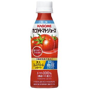 （まとめ）カゴメ トマトジュース 高リコピントマト使用 265g PET 1箱(24本)【×2セット】