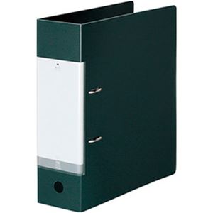 （まとめ）リヒトラブ D型リングファイル（タテ・2穴） 黒 G2290 1冊【×10セット】