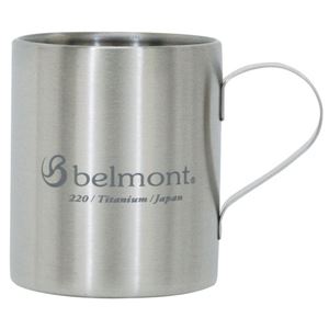 belmont（ベルモント）チタンダブルマグ220ml logo - 拡大画像