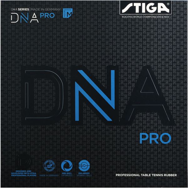 STIGA（スティガ） テンション系裏ソフトラバー DNA PRO M ディーエヌエー プロ M ブラック 特厚