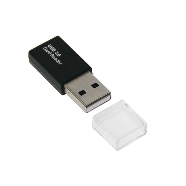 (まとめ) Digio2 USB2.0 microSD用 カードリーダーライター ブラック CRW-MSD78BK 【×2セット】