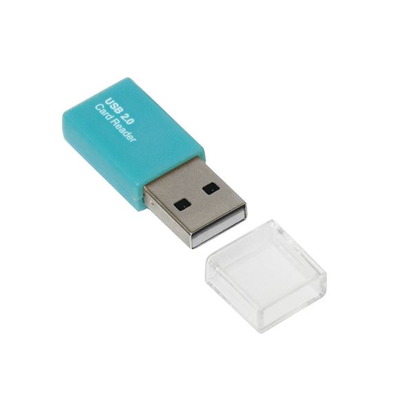 (まとめ) Digio2 USB2.0 microSD用 カードリーダーライター ブルー CRW-MSD78BL 【×2セット】