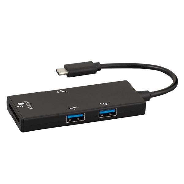 Digio2 USB3.2 Type-C 3ポートコンボハブ ブラック COM-C3SD073BK