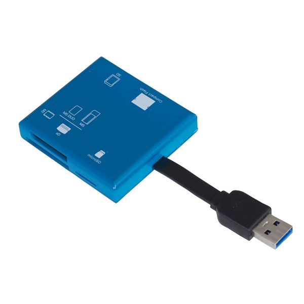 Digio2 USB3.2Gen1 マルチカードリーダー CRW-37M87BL ブルー