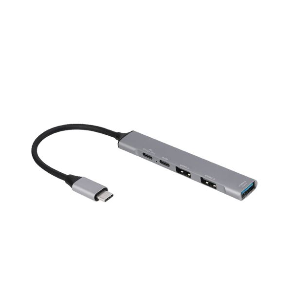 Digio2 USB3.2Gen1+2.0 4ポートアルミハブ PD対応 UH-C3384GY