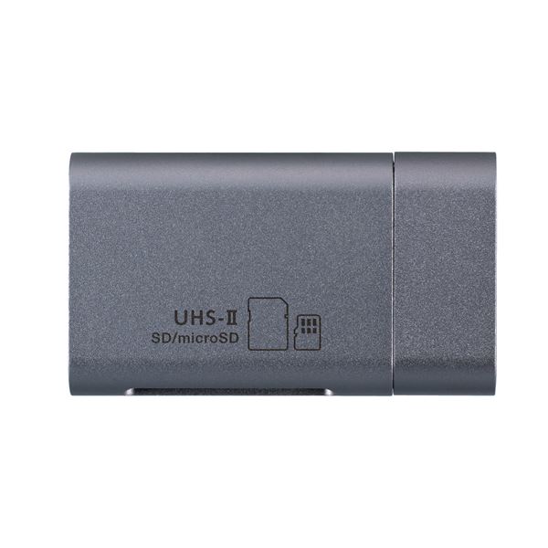 Digio2 USB Type-C カードリーダー/ライター UHS-II対応 CRW-C3SD91GY グレー