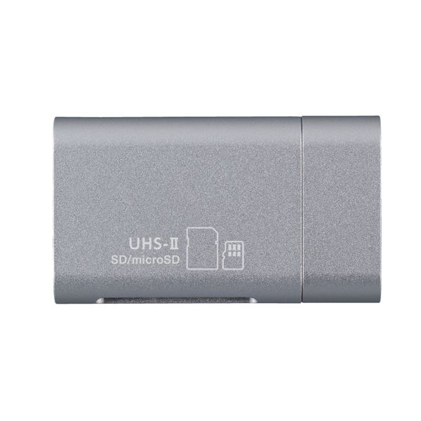 Digio2 USB Type-C カードリーダー/ライター UHS-II対応 CRW-C3SD91SL シルバー