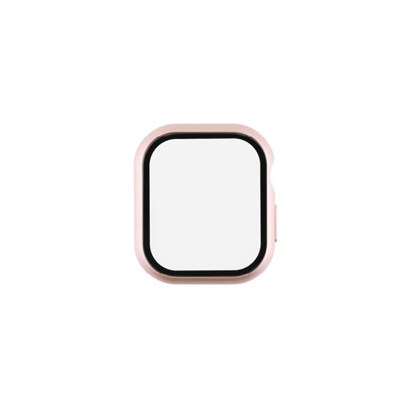 Digio2 Apple Watch 10用 高硬度9Hガラス+ケース 42mm SMWC-AW421PG ピンクゴールド