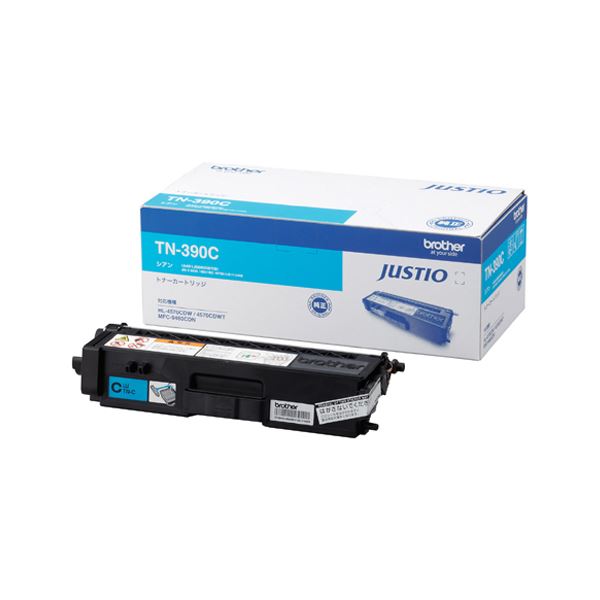 ブラザー工業（BROTHER） カラーレーザートナー TN-390C 【インク色：シアン】 1本