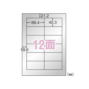 （業務用セット） エーワン 屋外でも使えるサインラベルシール ツヤ消しフィルム・シルバー 備品・表示用 31057 5枚入 【×2セット】