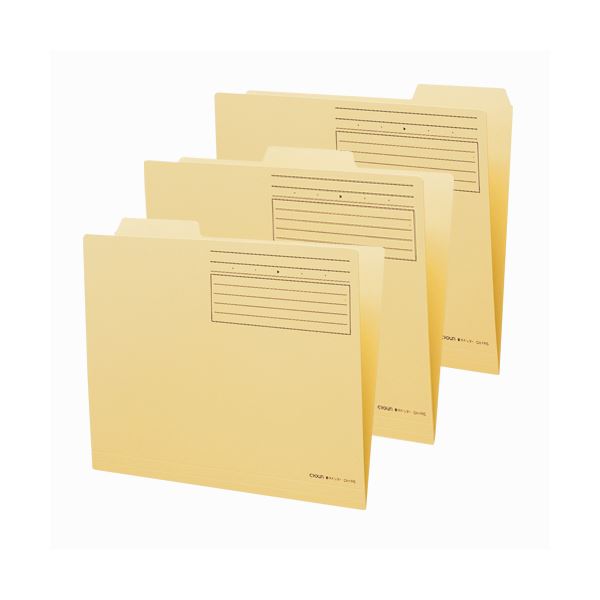 （まとめ） 個別フォルダー A4判ヨコ型 （マチ20mm） CR-FR3-I 3組入 【×10セット】