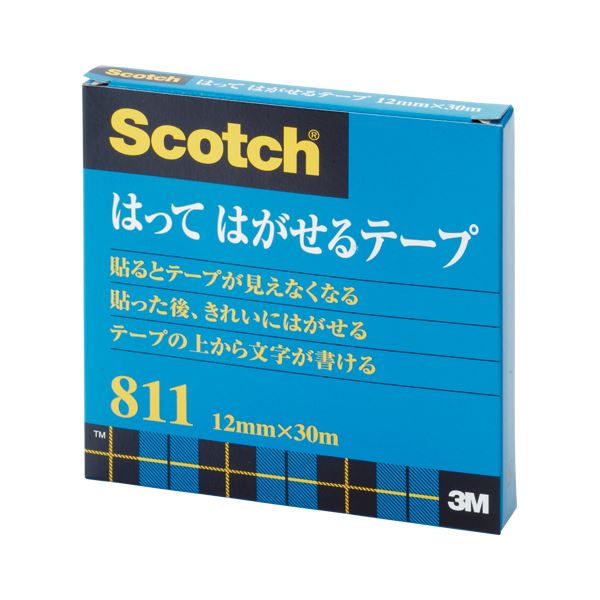 （まとめ） 住友スリーエム スコッチ(R)はってはがせるテープ （大巻）巻芯径76mm 811-3-12 1巻入 【×10セット】