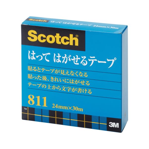 （まとめ） 住友スリーエム スコッチ(R)はってはがせるテープ （大巻）巻芯径76mm 811-3-24 1巻入 【×3セット】