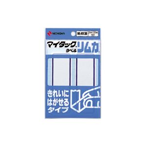 （まとめ） ニチバン マイタック(R) ラベル リムカ(R) 枠付きラベル（きれいにはがせるタイプ） ML-R113B 青枠 1P入 【×10セット】