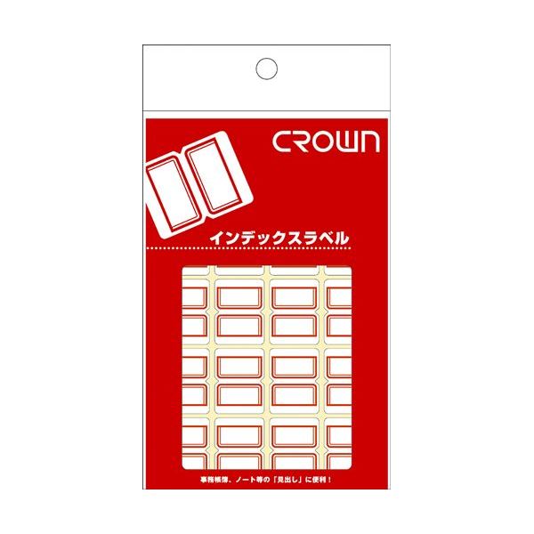 （まとめ） クラウンアドインデックス CR-ID3-R 赤枠 1P入 【×50セット】