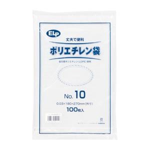 (業務用セット) シモジマ ポリエチレン規格袋 6999510 100枚入 【×10セット】 商品写真