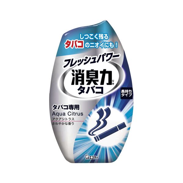 （まとめ） エステー お部屋の消臭力 タバコ用 お部屋の消臭力 タバコ用アクアシトラス 1個入 【×5セット】