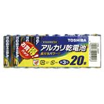 （業務用セット） 東芝 TOSHIBA アルカリ乾電池 お買得パック LR6L20MP 20本入 【×5セット】