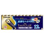 （業務用セット） 東芝 TOSHIBA アルカリ乾電池 ザ・インパルス まとめパック LR03HS 12MP 12本入 【×3セット】