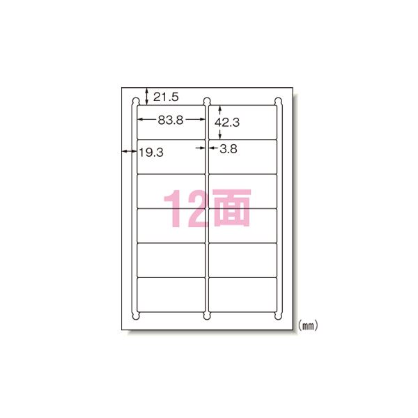 （まとめ） エーワン ラベルシール〈プリンタ兼用〉キレイにはがせるタイプ（再剥離） マット紙（A4判） 100枚入 31175 【×2セット】