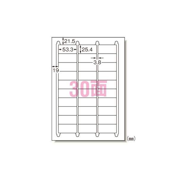 （まとめ） エーワン ラベルシール〈プリンタ兼用〉キレイにはがせるタイプ（再剥離） マット紙（A4判） 10枚入 31277 【×5セット】