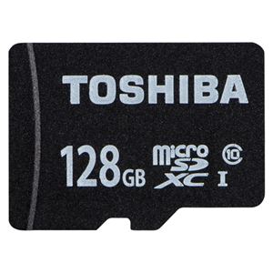 東芝 microSDXCメモリカード 128GB Class10 MSDAR40N128G 商品写真