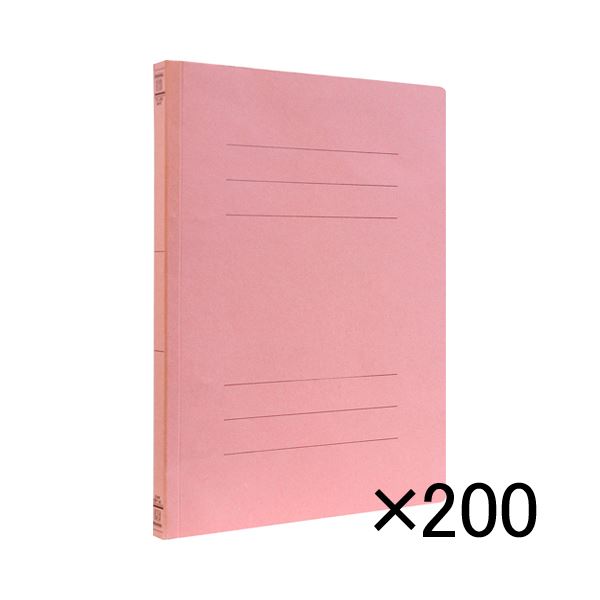 ナカバヤシ フラットファイルEJ A4 ピンク 200冊入 フF-EJ80PX200