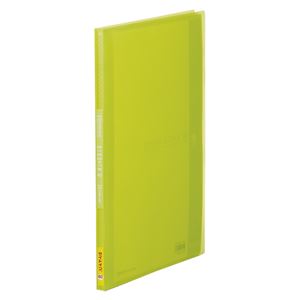 （まとめ） キングジム クリアーファイルA4 サイドイン 40P 黄緑【×50セット】