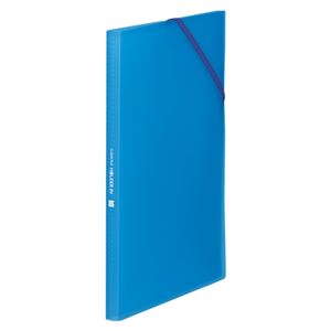 （まとめ） キングジム クリアーファイル ホルダーイン A4 12ポケット 青【×20セット】