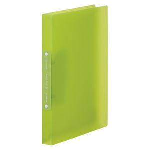 （まとめ） キングジム シンプリーズ リングファイル 透明 キミドリ【×50セット】