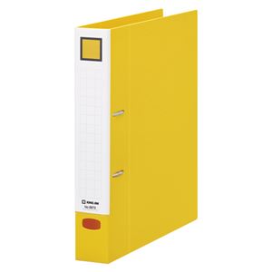 （まとめ） キングジム レバーリングファイル Dタイプ A4タテ 35mm 黄【×20セット】