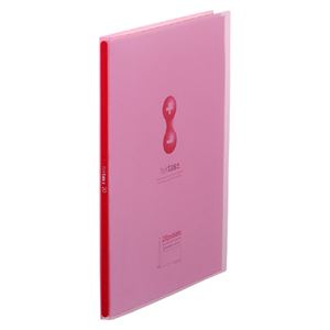 （まとめ） キングジム クリアーファイルヒクタス 20P 赤【×50セット】