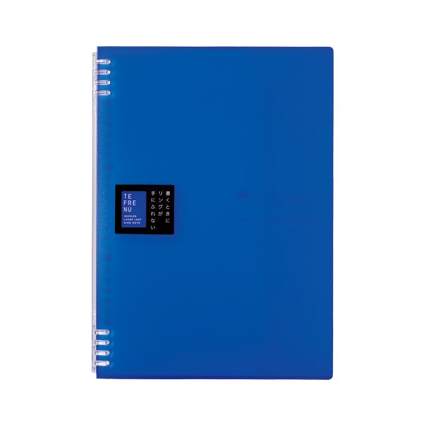 （まとめ） キングジム TEFRENU リングノート A4 青【×20セット】