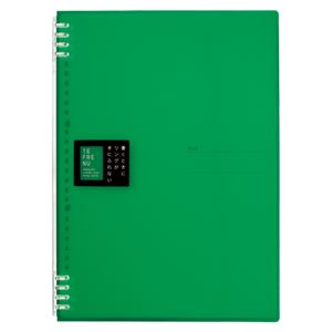 （まとめ） キングジム TEFRENU リングノート A4 緑【×20セット】