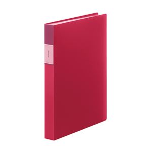 （まとめ） キングジム フェイバリッツ クリアーファイル 透明 A4 60P 赤【×20セット】