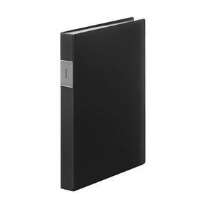 （まとめ） キングジム フェイバリッツ クリアーファイル 透明 A4 60P 黒【×20セット】