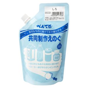 （まとめ） ぺんてる 共同制作えのぐ しろ 280ml 【×20セット】